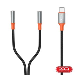 Adaptador USB-C Macho P/ 2x Jack 3.5mm XO - (NB-R269B)