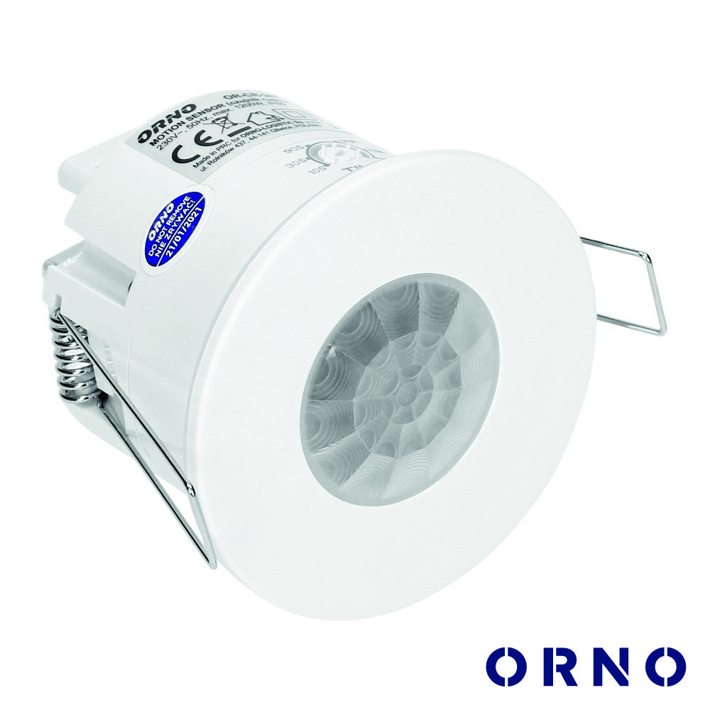 Detetor de Movimento Pir P/ Encastrar Branco IP65 ORNO - (OR-CR-267)