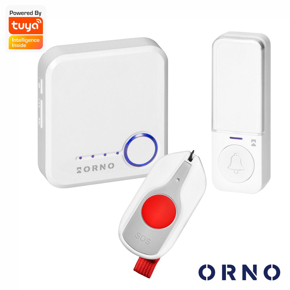 Campainha S/ Fios C/ 1 Receptor 230Vac IP44 200m WIFI TUYA - (OR-DB-MK-175/W)