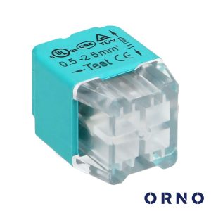 Ligador Rápido 4 Condutores 0.75-2.5mm² 100x ORNO - (OR-SZ-8004/4/100)