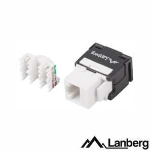 Ficha RJ45 Modular 8P8C CAT6 Keystone 180º LANBERG - (KSU6-2000)