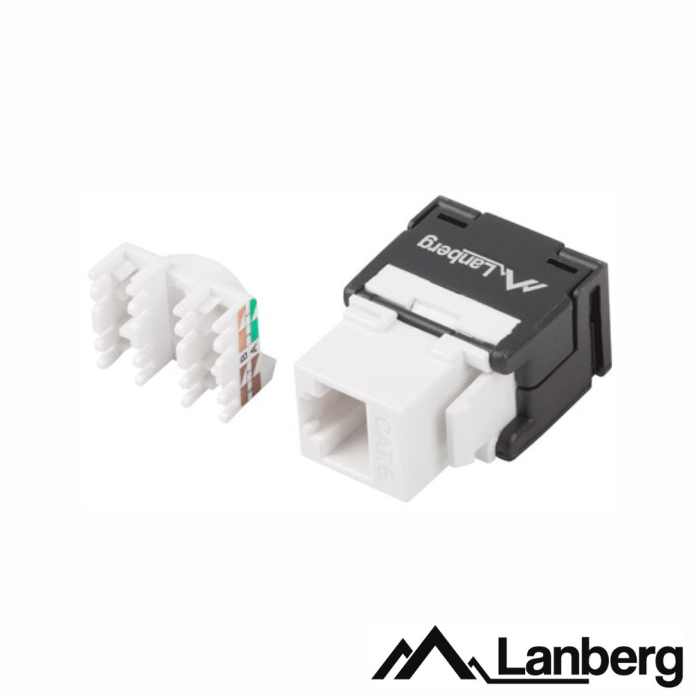 Ficha RJ45 Modular 8P8C CAT6 Keystone 180º LANBERG - (KSU6-2000)