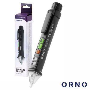 Detetor Tensão S/ Contato C/ Lanterna LED  AC/DC 1000V ORNO - (OR-AE-13276)