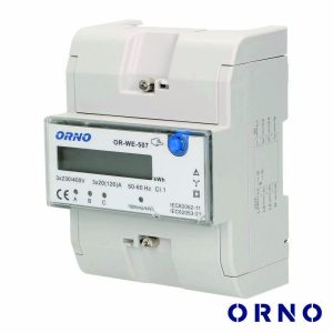 Contador de Energia 230V/120A 3 Módulos P/ Calha Din ORNO - (OR-WE-507)