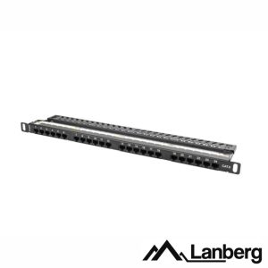 Patch Panel 24 Portas RJ45 CAT6 0.5U 19" LANBERG - (PPU6-0024-B)