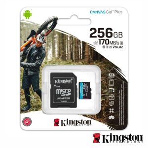 Cartão Memória Micro SDXC 256GB UHS-I U3 V30 KINGSTON - (SDCG3/256GB)