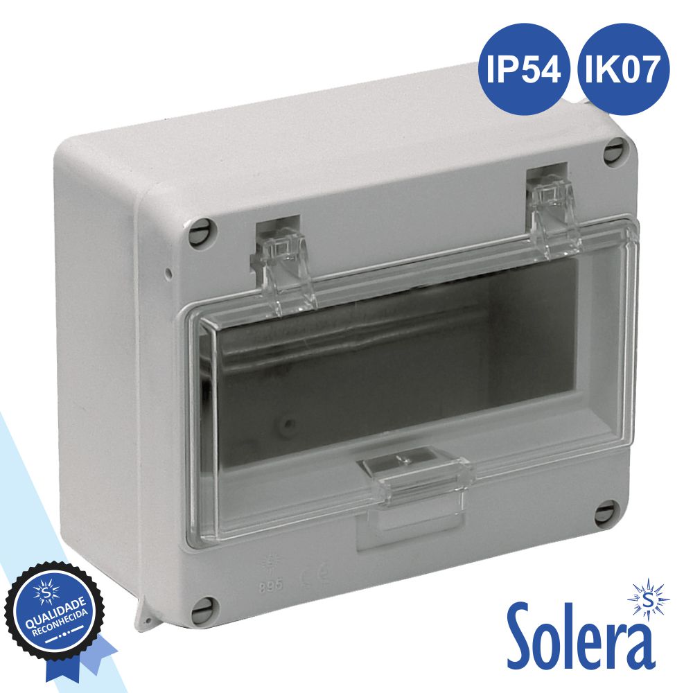 Caixa Distribuição Elétrica 8 Elementos Ip54 IK07 SOLERA - (SLR-895)