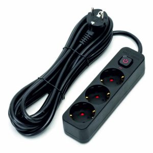 Tomada Elétrica c/ 3 Saídas C/ Interruptor 5m 3G1.5 - (B20103BX3)