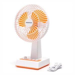 Ventoinha de Mesa Estilo Vintage Ø20cm 4.5W Branca - (B301013KU)