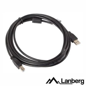 Cabo USB-A 2.0 Macho / USB-B Macho 3m LANBERG - (CA-USBA-11CC-0030B)
