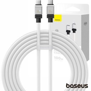 Cabo USB-C Macho P/ USB-C Macho 100W PD 2m Coolplay BASEUS - (CAKW000302)