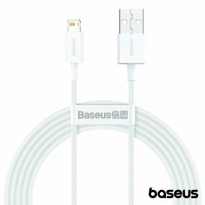 Cabo USB-A Macho / Lightning 2m Branco Superior BASEUS - (CALYS-C02)