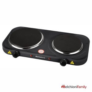 Fogão Elétrico 2 Placas Preto 2500W MelchioniFamily - (COOK2)