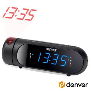 Relógio Despertador FM Digital DENVER - (CPR-700)