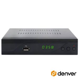 Receptor Cabo FULL HD 1080P DVB-C Canais FTA USB DENVER - (DVBC-120)