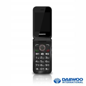 Telemóvel P/ Séniores Flip 2.8" SOS FM Preto DAEWOO - (DW8003-BK)