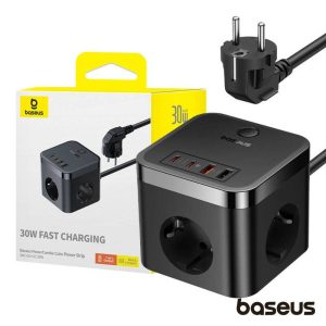 Estação de Carregamento 3x Schuko 2x USB-A 2x USB-C 30W 1.5m - (E00066400117-00)
