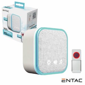 Campainha S/ Fios C/ 1 Receptor 3xAA 150m ENTAC - (EDB-BO-44)