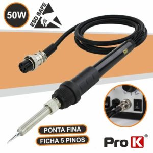 Ferro De Soldar 50W P/ Estações Soldar Ficha 5p PROK - (FSOLDER10)
