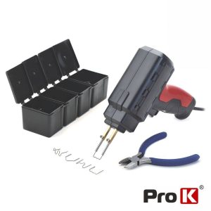 Conjunto P/ Reparação De Plásticos 60W C/ 200 Grampos PROK - (KFS05)
