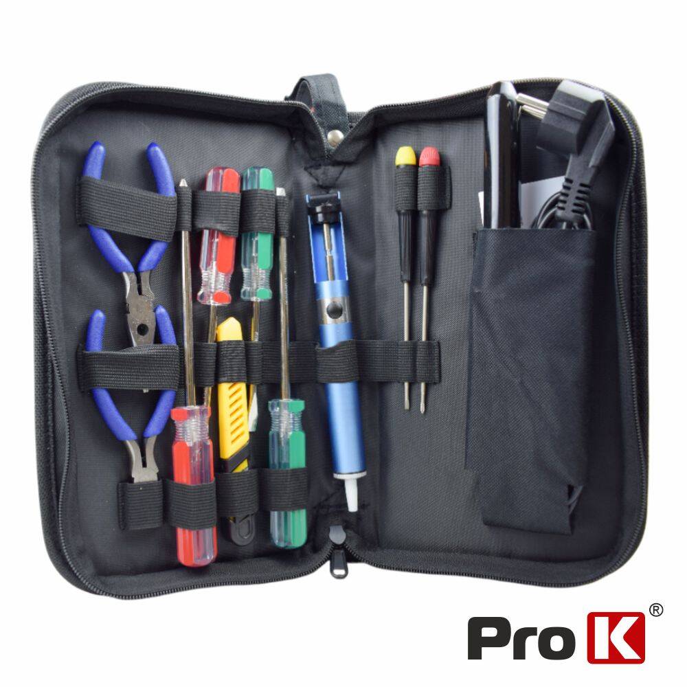 Mala Ferramentas De Soldadura C/ 11 Peças PROK - (KITSOLDER11)