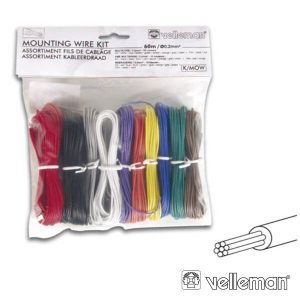 Kit De Fios Mult. 10 Cores P/ Montagens Electrónicas Vellema - (K/MOW)