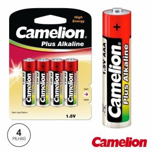 Pilha Alcalina LR03/AAA 1.5v 4x Blister CAMELION - (LR03-BP4)