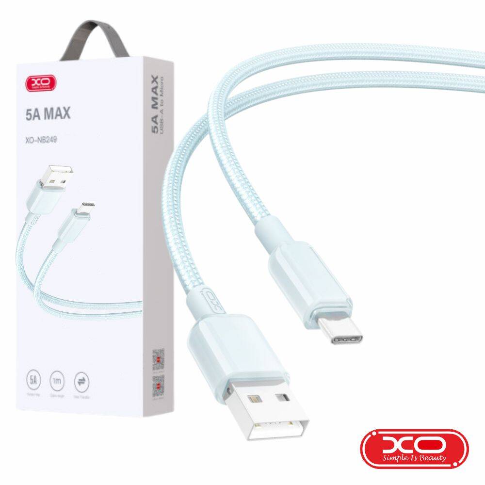 Cabo USB-A Macho / USB-C Macho 1m Branco XO - (NB249-USBC-WH)