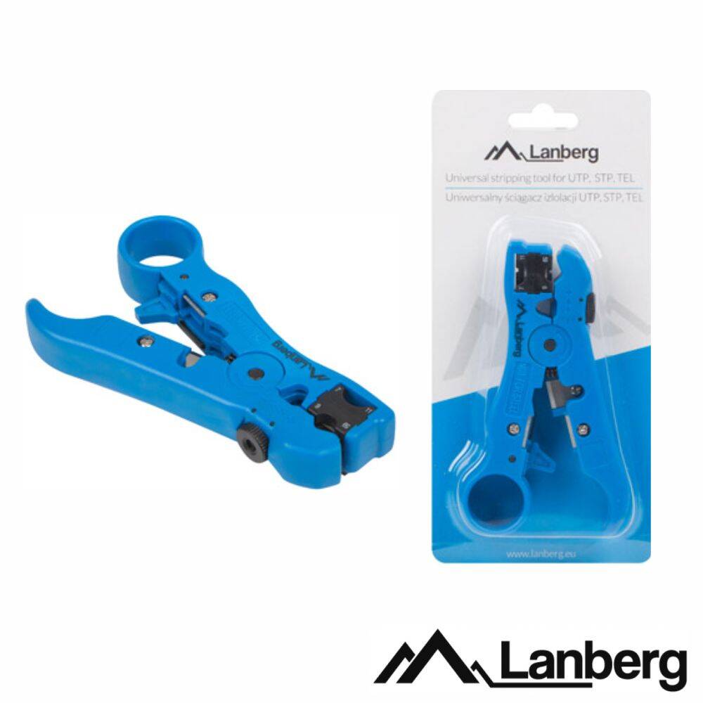 Descarnador De Cabos Universal UTP/STP Azul LANBERG - (NT-0102)