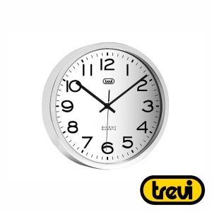 Relógio De Parede Redondo Prateado Ø30cm TREVI - (OM3318S)