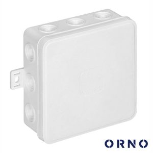 CAIXA DE DERIVAÇÃO ESTANQUE C/ 12 CONES 100X100X41mm ORNO - (OR-JB-13804/W)