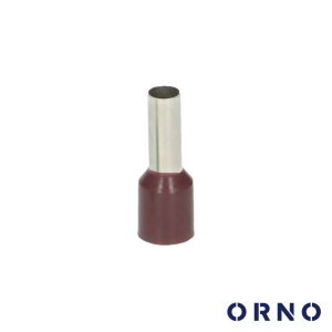 Terminal Ponteira Isolado 6mm 100x Castanho ORNO - (OR-KK-8100/10/12)