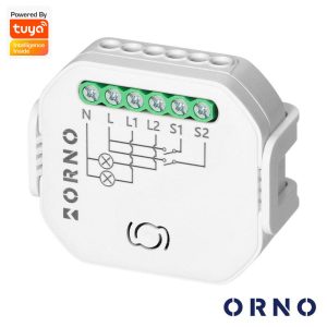 Módulo Relé 2 Canais 2300W 10A WiFi+BT Tuya ORNO - (OR-SH-17101)