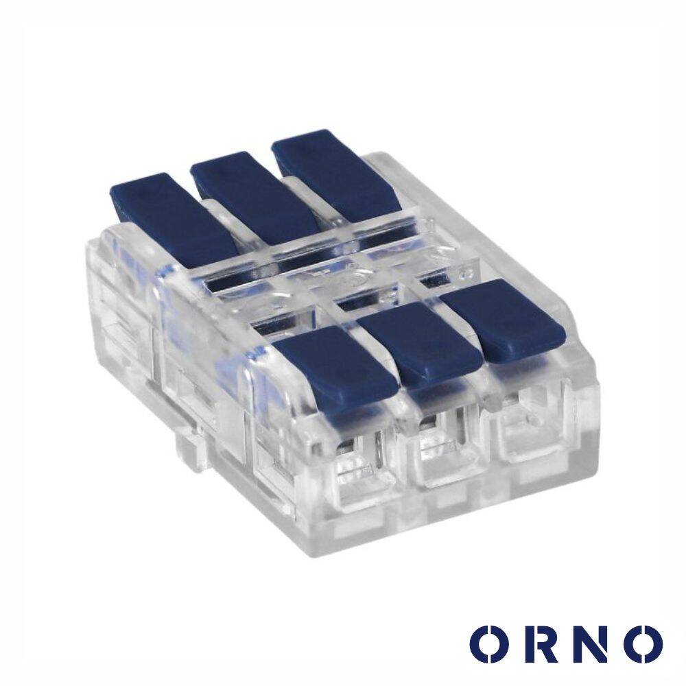 Ligador Rápido Triplo c/ Patilhas 3 Linhas 0.75-4mm² 9x - (OR-SZ-8021/3/9)