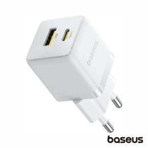 Alimentador Comutado USB-A/USB-C PD 3.0 30W BASEUS - (P1011160A213-00)