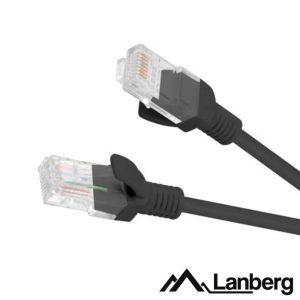 Cabo UTP CAT6 5m Preto LANBERG - (PCU6-10CC-1000-BK)