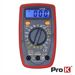 Multímetro Digital 500V 10A 20MOhm PROK - (PK-DT33B)
