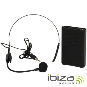 Microfone Headset S/ Fios 207.5MHz IBIZA - (PORTHEAD12-2)