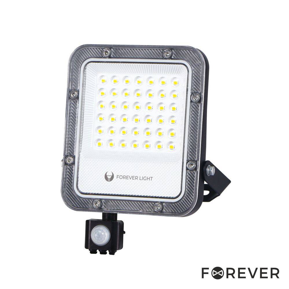 Foco LED 30W C/ Sensor 230V 4000K 4500lm IP65 Preto FOREVER - (PROXIM+30NW-S)