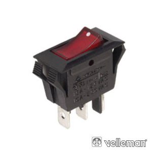 Interruptor Basculante C/ Luz 10a-250v Spst On-Off VELLEMAN - (R902)