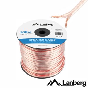 Cabo Coluna 2x1.0mm Transparente Paralelo 100m LANBERG - (SC-2X10-10CC-1000)