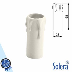 Capa P/ Suporte de Lâmpada E14 Efeito Vela SOLERA - (SLR-853)