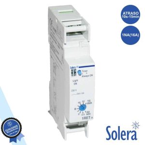 Temporizador C/ Escala Auto 30s-15min P/ Calha Din SOLERA - (SLR-AE16/230)