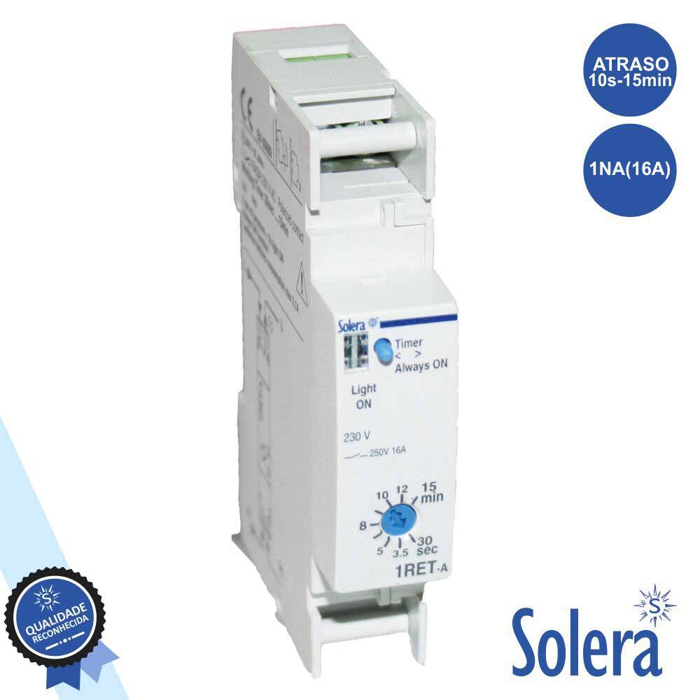 Temporizador C/ Escala Auto 30s-15min P/ Calha Din SOLERA - (SLR-AE16/230)