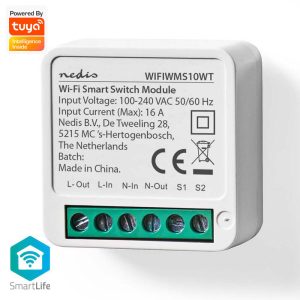 Interruptor de Encastrar Inteligente WiFi TUYA - (WIFIWMS10WT)