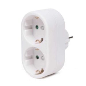 Ficha Elétrica Adaptadora 2x Schuko - (TE2SB(B))