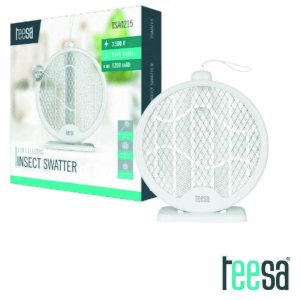 Raquete Mosquiteiro Elétrica Dobrável 3em1 TEESA - (TSA0215)