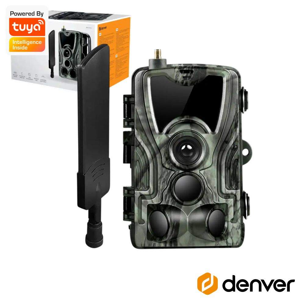 Câmara de Caça Cmos 8MP 4G 120º PIR IP65 TUYA DENVER - (WCL-8040MK2)