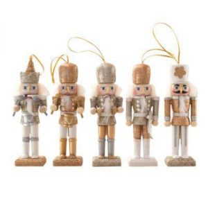 Conjunto de 5 Soldados Quebra-Nozes 13cm - (PWNC13G-5)