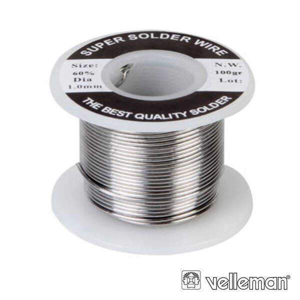 Solda 1mm 60/40 100g VELLEMAN - (SOLD100G)